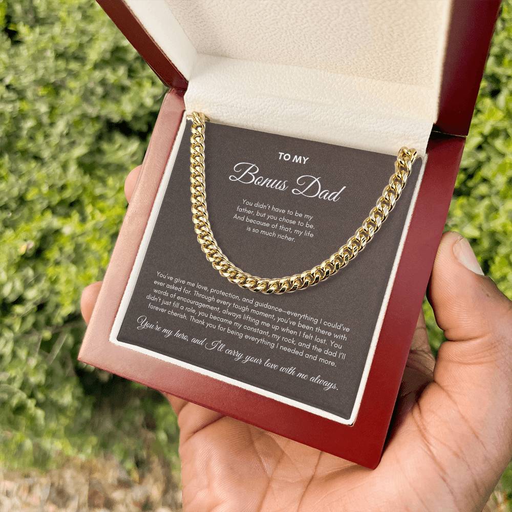 To My Dad | You've Give Me Love, Protection and Guidance | Cuban Link Chain