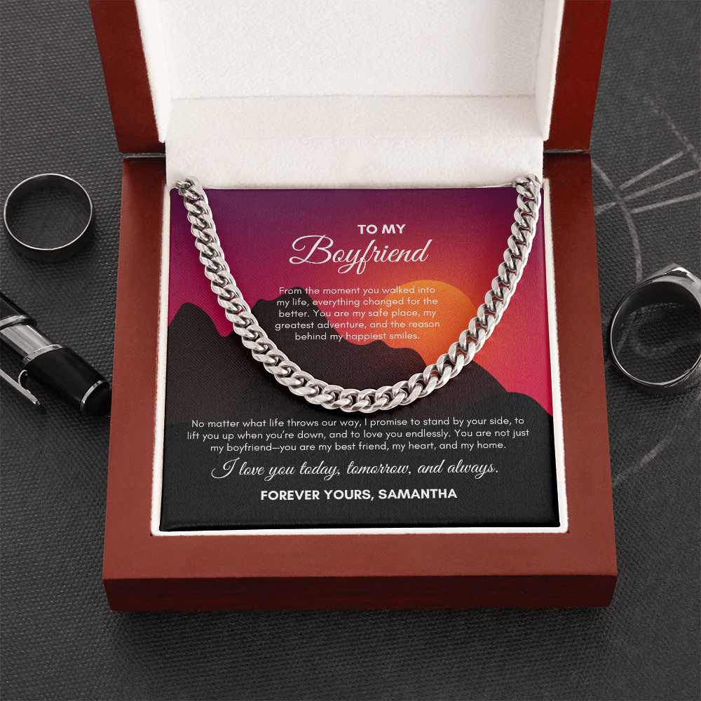 To My Boyfriend | From The Moment You Walked | Cuban Link Chain