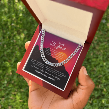 To My Boyfriend | From The Moment You Walked | Cuban Link Chain