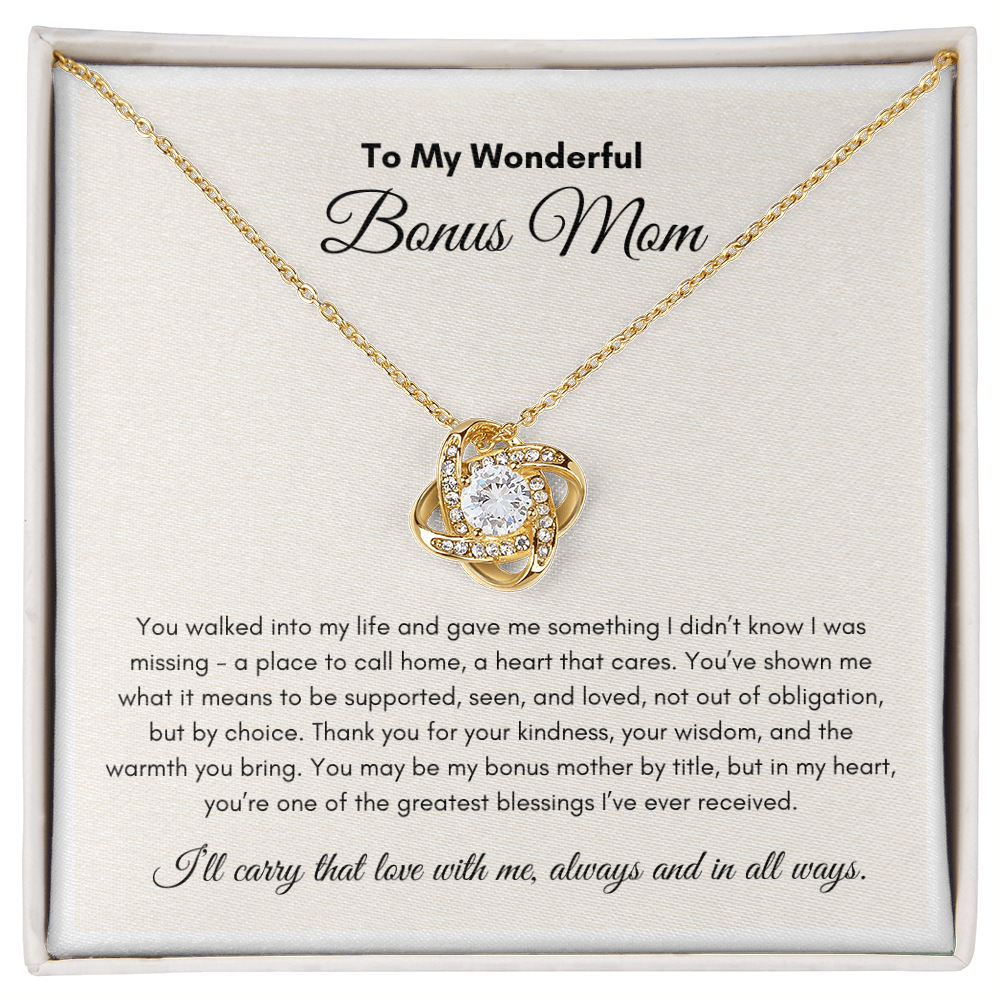 Mother's Days | Bonus Mom | Love Knot Necklace