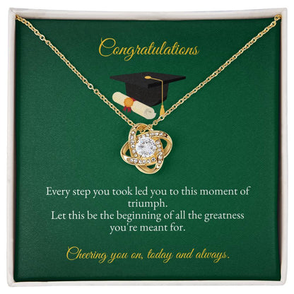 Graduation | Congratulations On You Bachelor Degree | Love Knot Necklace
