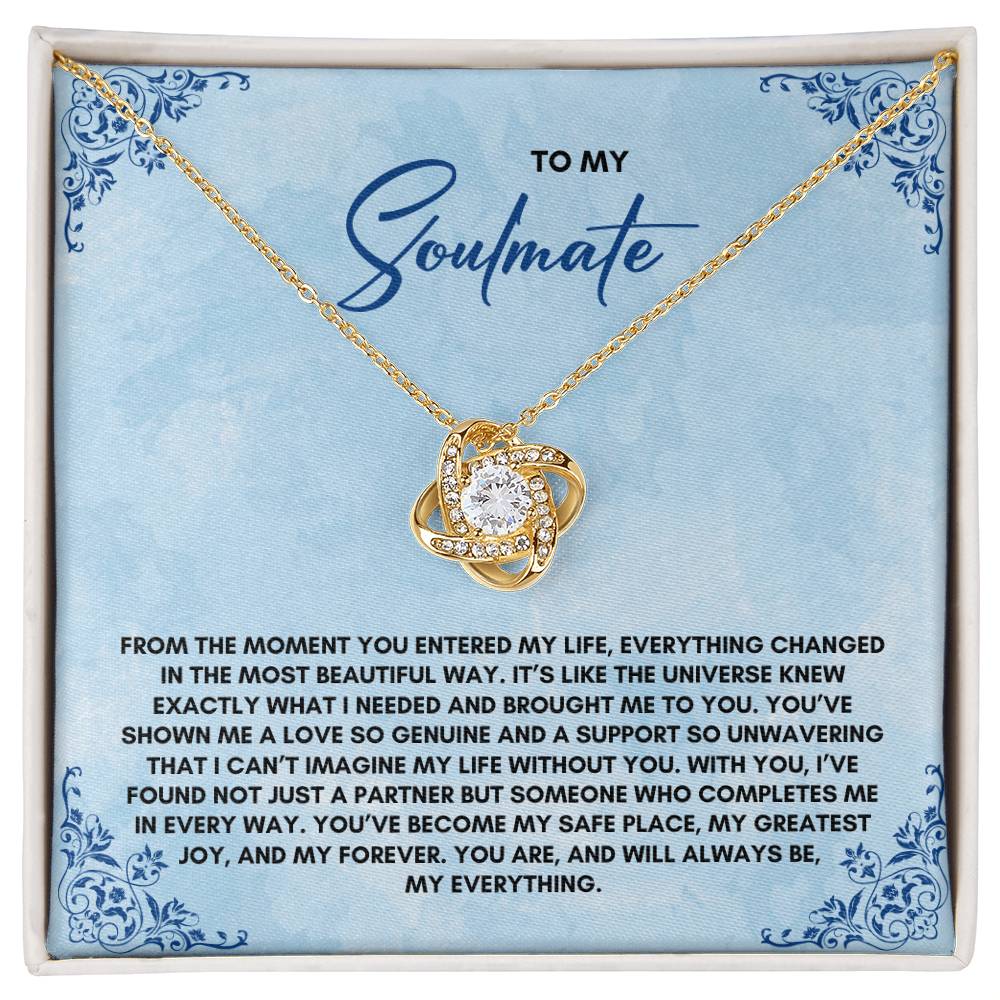 To My Soulmate | From The Moment | Love Knot Necklace