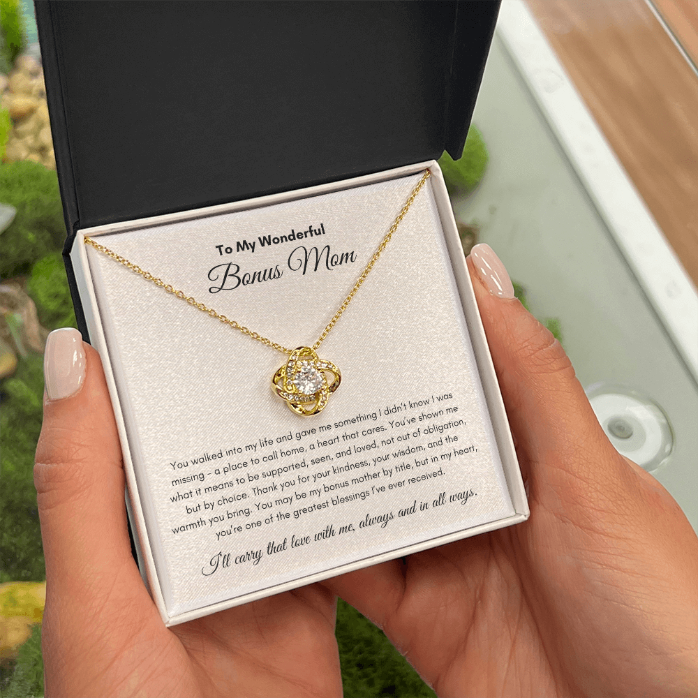 Mother's Days | Bonus Mom | Love Knot Necklace