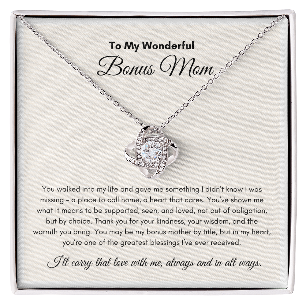 Mother's Days | Bonus Mom | Love Knot Necklace
