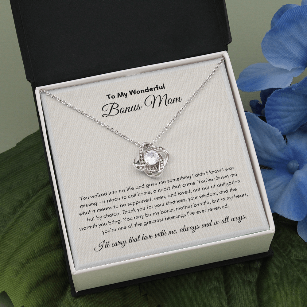 Mother's Days | Bonus Mom | Love Knot Necklace
