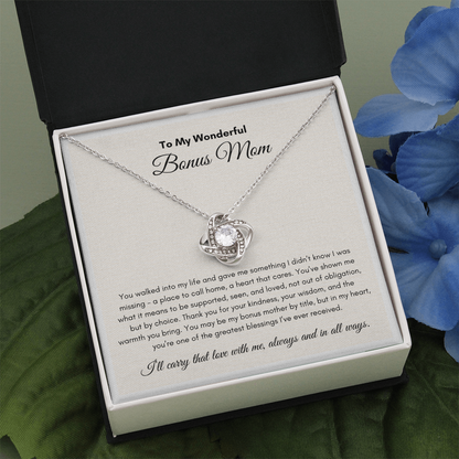 Mother's Days | Bonus Mom | Love Knot Necklace