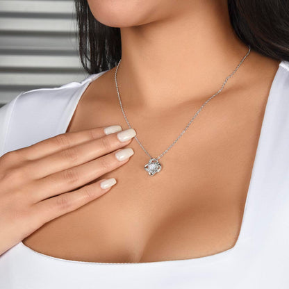 To My Daughter | Someday When The Pages Of My Life End | Love Knot Necklace
