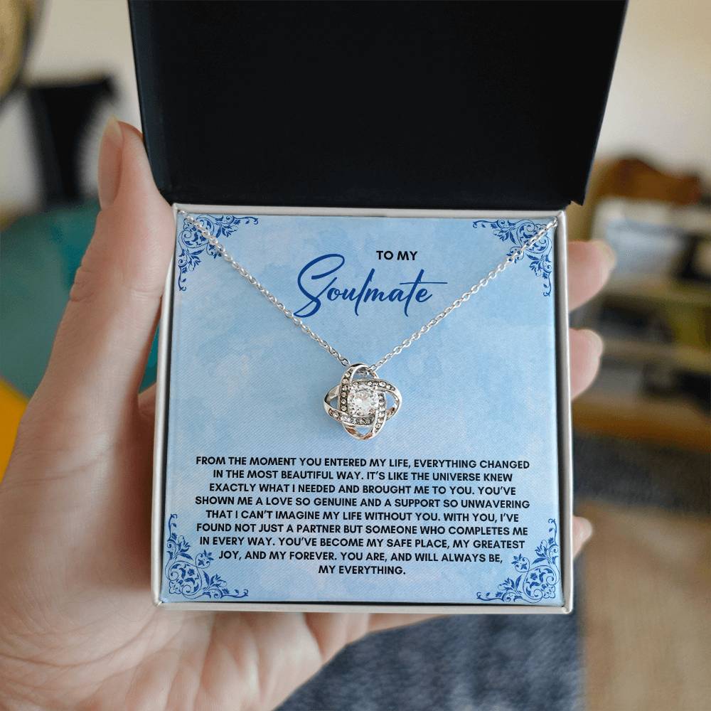 To My Soulmate | From The Moment | Love Knot Necklace