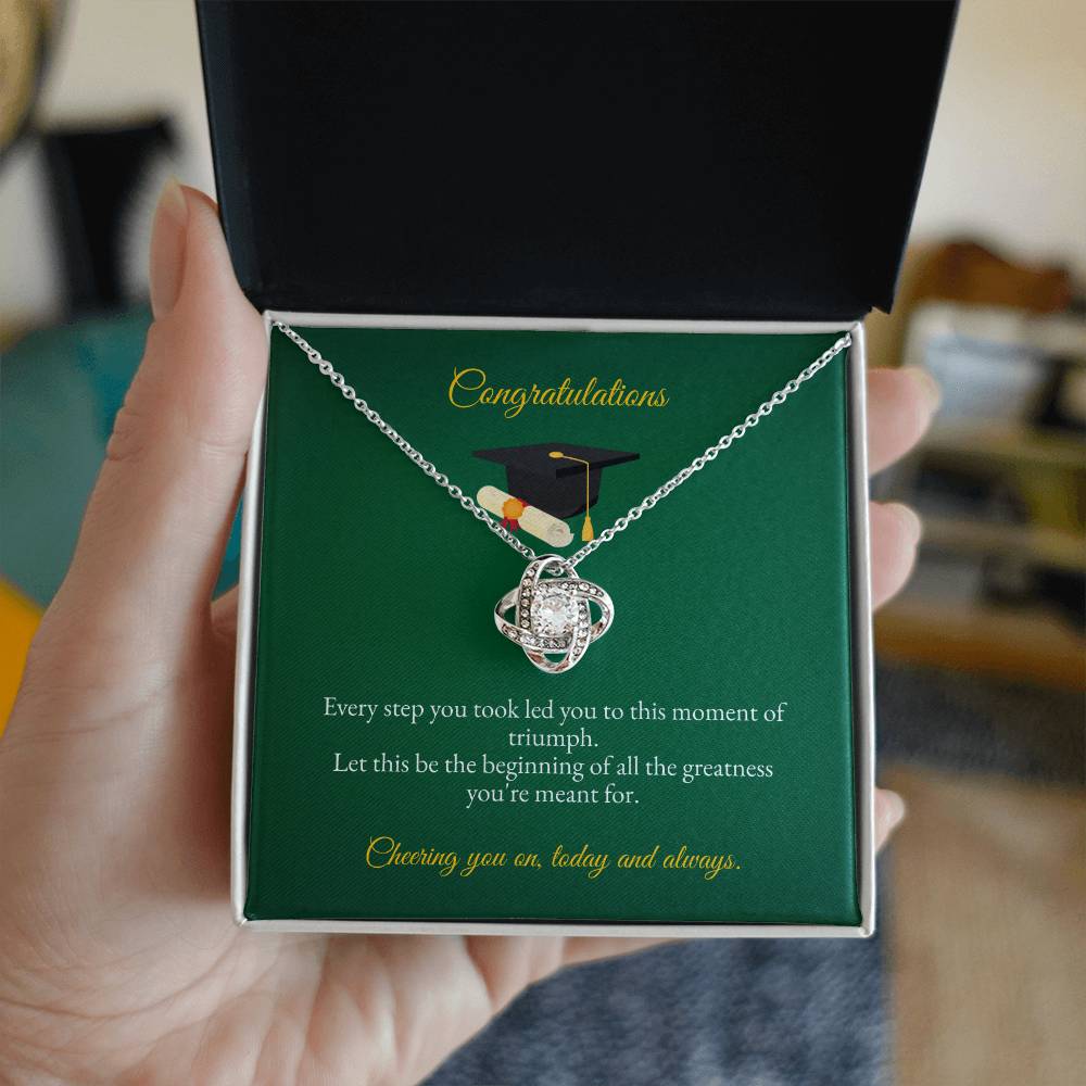 Graduation | Congratulations On You Bachelor Degree | Love Knot Necklace