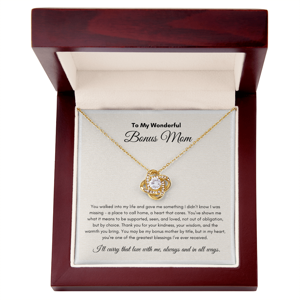 Mother's Days | Bonus Mom | Love Knot Necklace