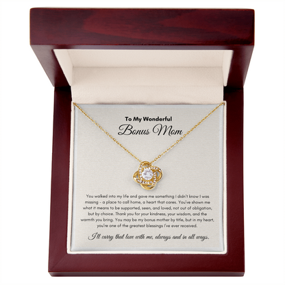 Mother's Days | Bonus Mom | Love Knot Necklace