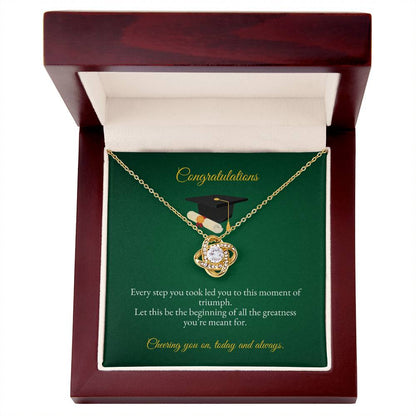 Graduation | Congratulations On You Bachelor Degree | Love Knot Necklace