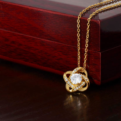 To My Soulmate | The Day I Meet You | Love Knot Necklace