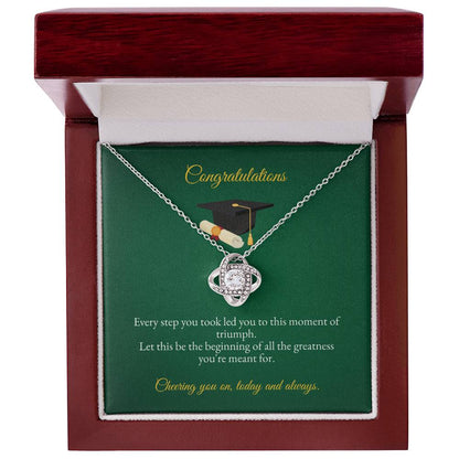 Graduation | Congratulations On You Bachelor Degree | Love Knot Necklace