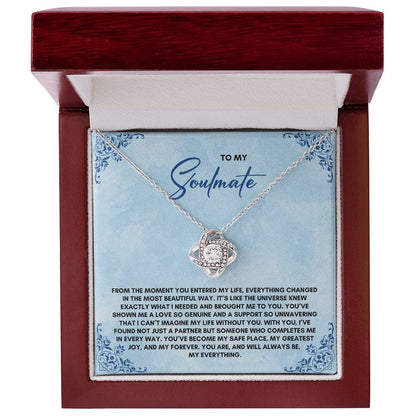 To My Soulmate | From The Moment | Love Knot Necklace