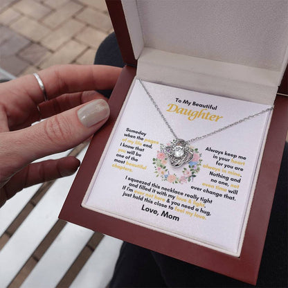 To My Daughter | Someday When The Pages Of My Life End | Love Knot Necklace