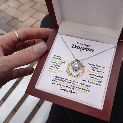 To My Daughter | Someday When The Pages Of My Life End | Love Knot Necklace