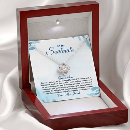 To My Soulmate | The Day I Met You | Love Knot Necklace