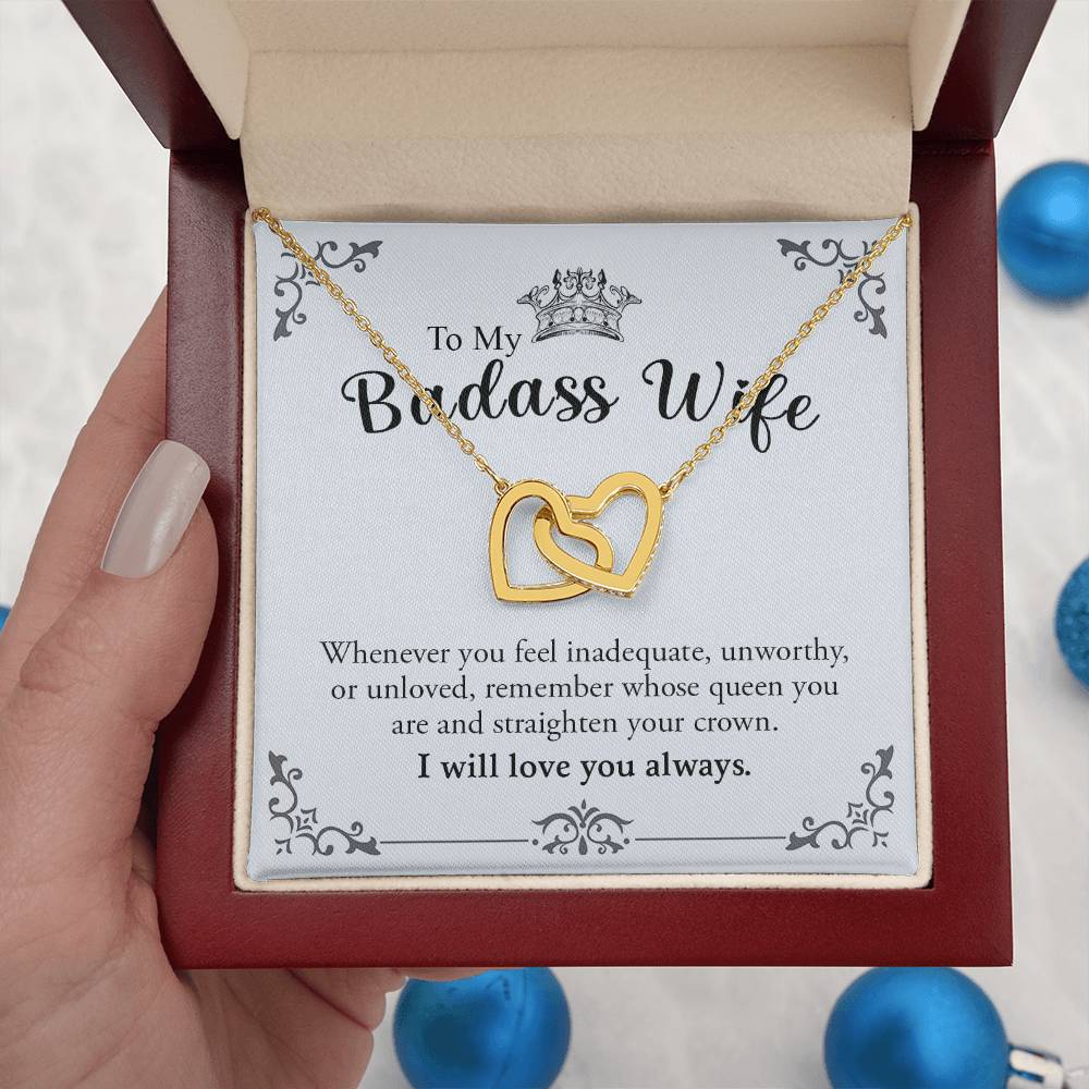 My Badass Wife | Most loving person - Interlocking Hearts necklace