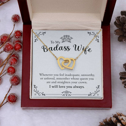My Badass Wife | Most loving person - Interlocking Hearts necklace