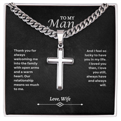 To My Man | Thank You For Always | Cuban Link Chain