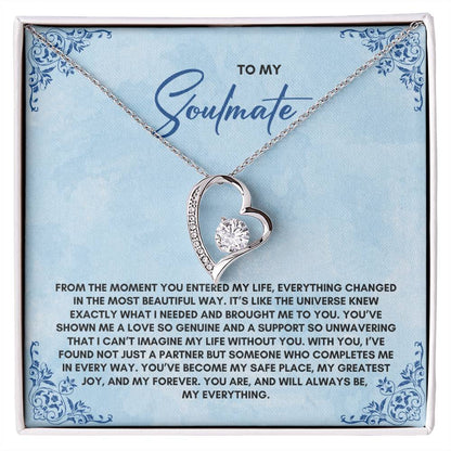 To My Soulmate | From The Moment You Entered| Forever Love Necklace