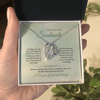 To My Soulmate | Nothing, Not Even Time | Forever Love Necklace