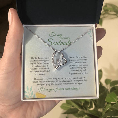 To My Soulmate | The Day I Meet you | Forever Love Necklace