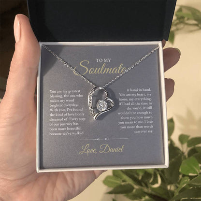 To My Soulmate | You Are My Greatest | Forever Love Necklace