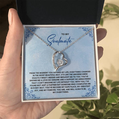 To My Soulmate | From The Moment You Entered| Forever Love Necklace
