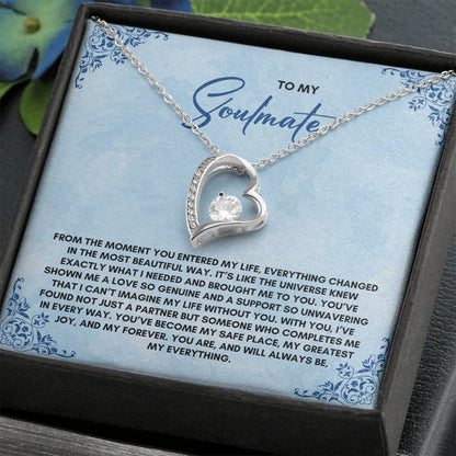 To My Soulmate | From The Moment You Entered| Forever Love Necklace
