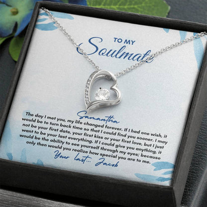 To My Soulmate | The Day I Met You | Forever Love Necklace