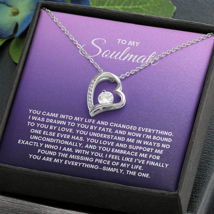 To My Soulmate | You Came Into My Life | Forever Love Necklace