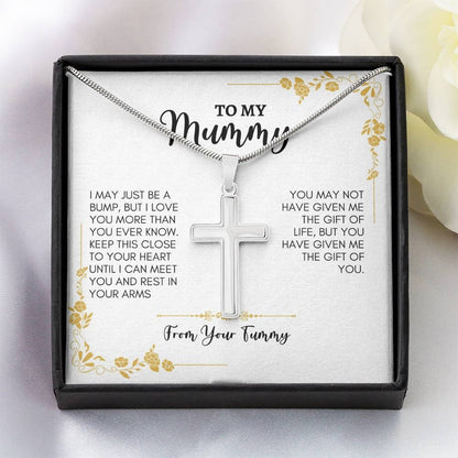 To My Mom | I May Just Be | Artisan Cross Necklace