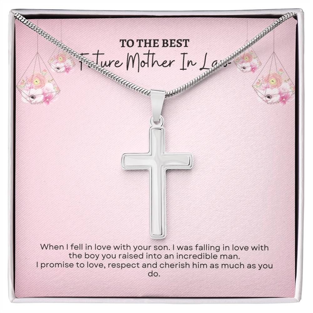 To My Mother In Law | When I Fell InLove With Your Son | Artisan Cross Necklace