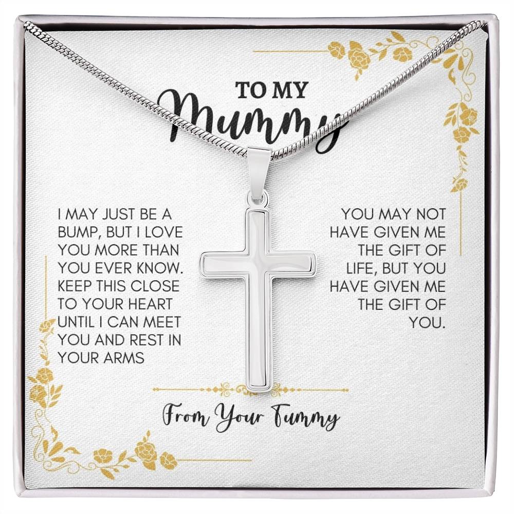 To My Mom | I May Just Be | Artisan Cross Necklace