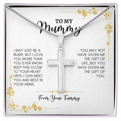 To My Mom | I May Just Be | Artisan Cross Necklace