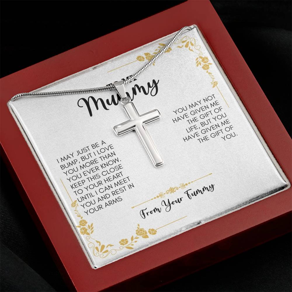 To My Mom | I May Just Be | Artisan Cross Necklace