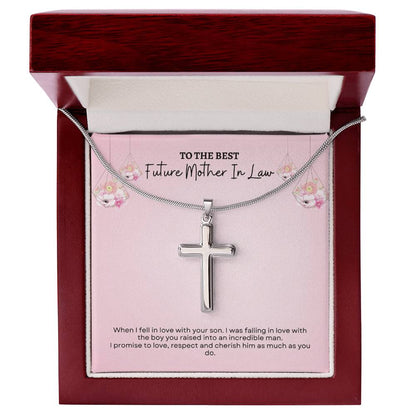To My Mother In Law | When I Fell InLove With Your Son | Artisan Cross Necklace
