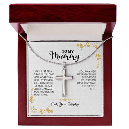To My Mom | I May Just Be | Artisan Cross Necklace