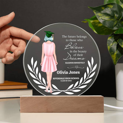 Custom Graduation Gift for Her – Personalized Print Keepsake – High School & College Graduate Present