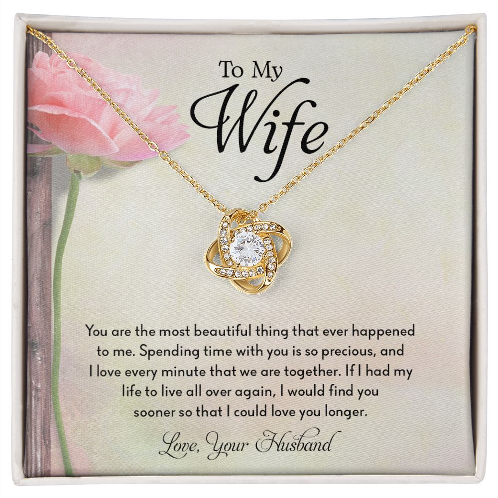 My Wife | Spend time with you - Love Knot Necklace