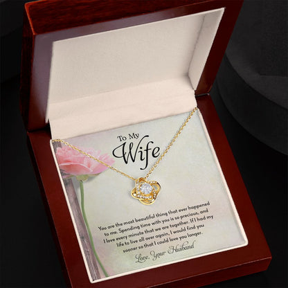 My Wife | Spend time with you - Love Knot Necklace