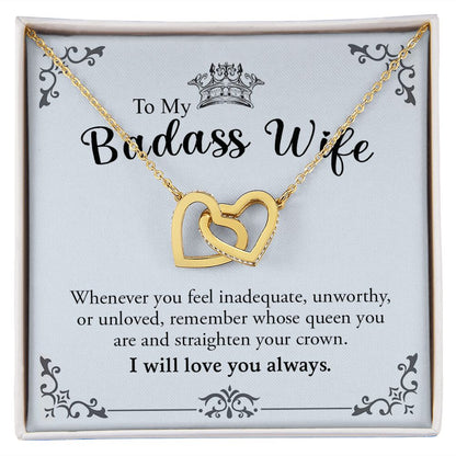 My Badass Wife | Most loving person - Interlocking Hearts necklace